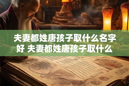 夫妻都姓唐孩子取什么名字好 夫妻都姓唐孩子取什么名字好听点