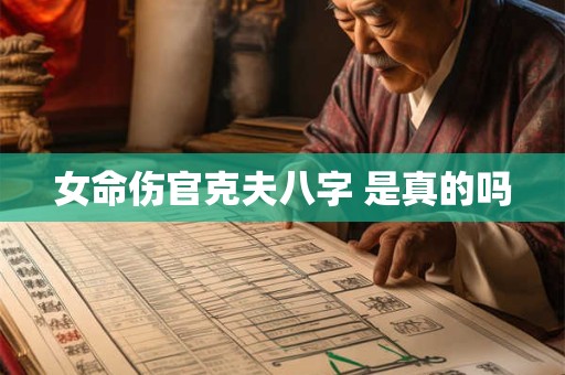 女命伤官克夫八字 是真的吗