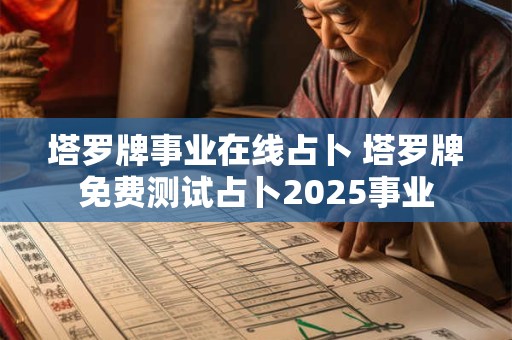 塔罗牌事业在线占卜 塔罗牌免费测试占卜2025事业