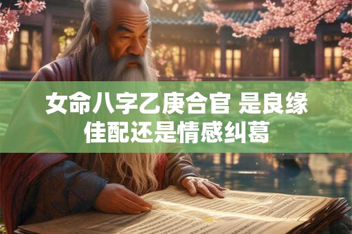 女命八字乙庚合官 是良缘佳配还是情感纠葛
