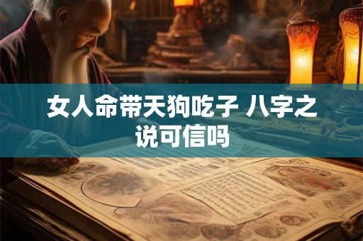 女人命带天狗吃子 八字之说可信吗