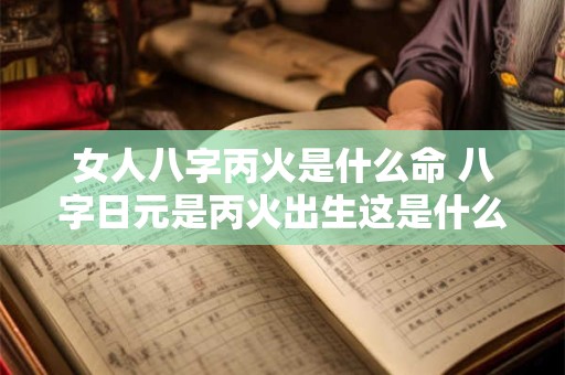 女人八字丙火是什么命 八字日元是丙火出生这是什么意思