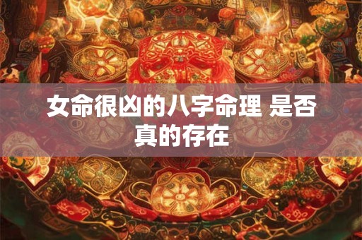 女命很凶的八字命理 是否真的存在