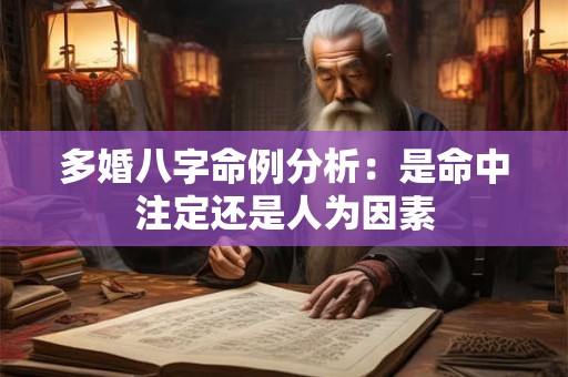 多婚八字命例分析：是命中注定还是人为因素