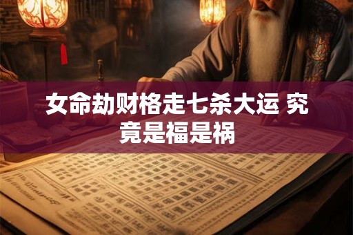 女命劫财格走七杀大运 究竟是福是祸