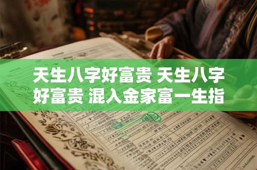 天生八字好富贵 天生八字好富贵 混入金家富一生指的是什么生肖