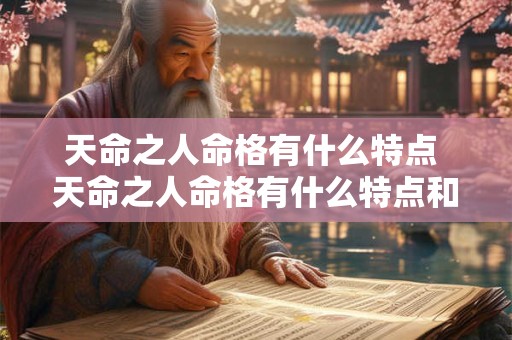 天命之人命格有什么特点 天命之人命格有什么特点和作用