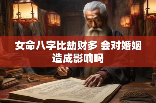 女命八字比劫财多 会对婚姻造成影响吗