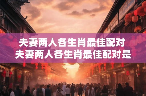 夫妻两人各生肖最佳配对 夫妻两人各生肖最佳配对是什么