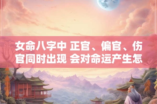 女命八字中 正官、偏官、伤官同时出现 会对命运产生怎样的影响