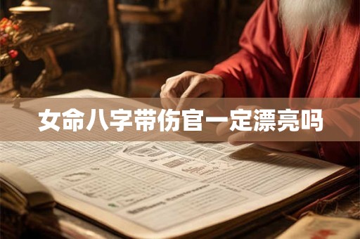女命八字带伤官一定漂亮吗