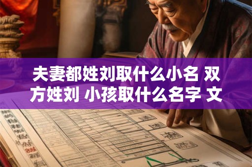 夫妻都姓刘取什么小名 双方姓刘 小孩取什么名字 文学气息重点 夫妻都姓刘取什么小名 双方姓刘 小孩取什么名字 文学气息重点