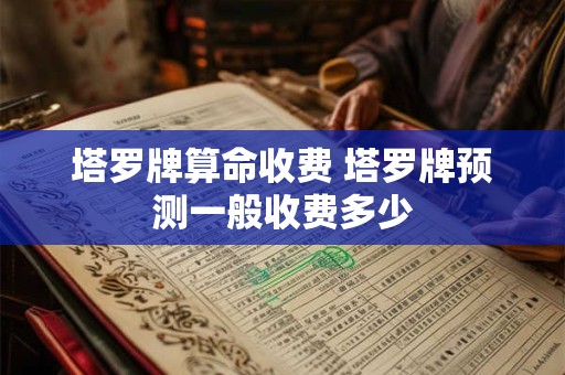 塔罗牌算命收费 塔罗牌预测一般收费多少