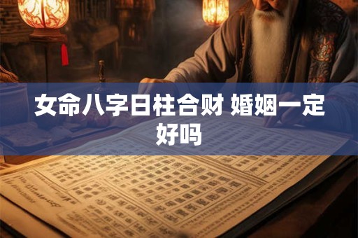女命八字日柱合财 婚姻一定好吗
