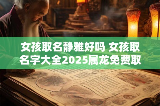 女孩取名静雅好吗 女孩取名字大全2026属龙免费取名 女孩取名静雅好吗 女孩取名字大全2026属龙免费取名
