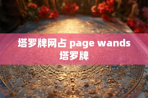 塔罗牌网占 page wands塔罗牌