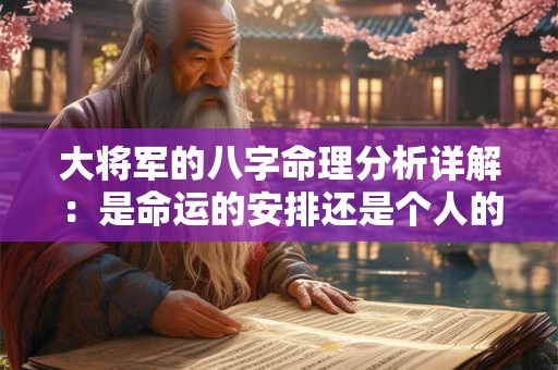 大将军的八字命理分析详解：是命运的安排还是个人的抉择