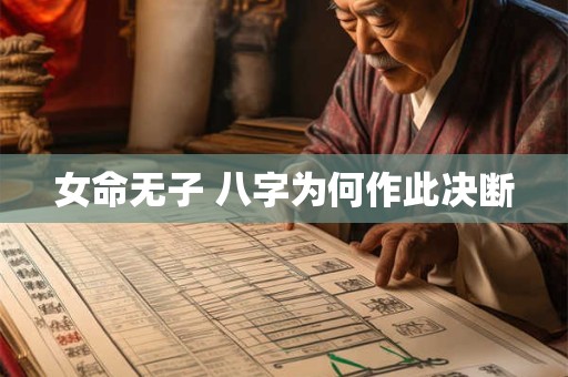 女命无子 八字为何作此决断