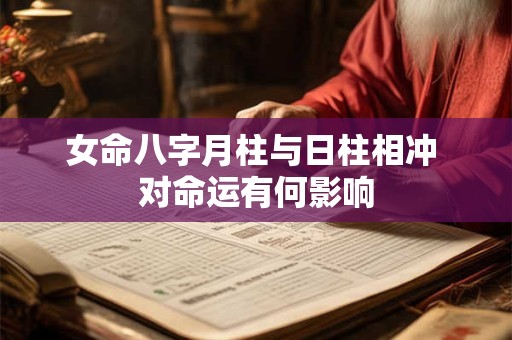 女命八字月柱与日柱相冲 对命运有何影响