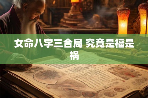 女命八字三合局 究竟是福是祸