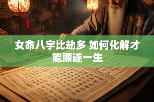 女命八字比劫多 如何化解才能顺遂一生