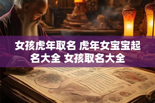女孩虎年取名 虎年女宝宝起名大全 女孩取名大全