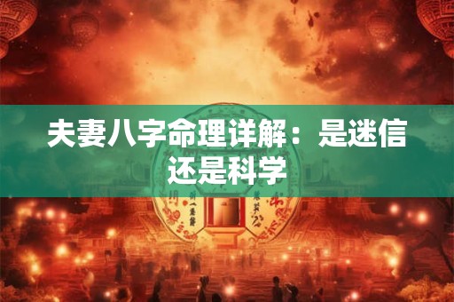 夫妻八字命理详解：是迷信还是科学