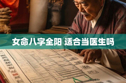 女命八字全阳 适合当医生吗