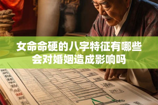 女命命硬的八字特征有哪些会对婚姻造成影响吗