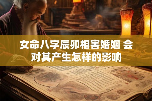 女命八字辰卯相害婚姻 会对其产生怎样的影响