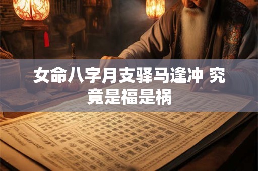 女命八字月支驿马逢冲 究竟是福是祸