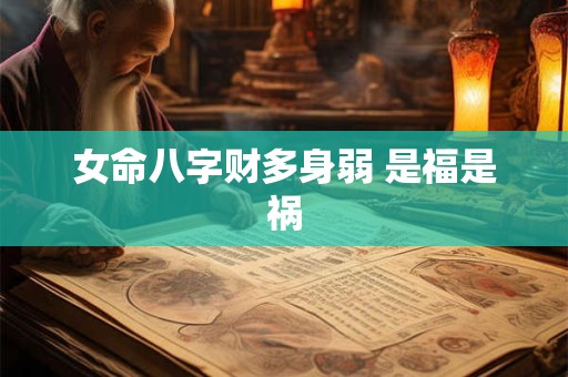女命八字财多身弱 是福是祸