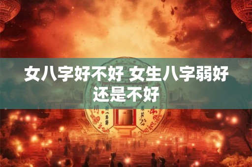 女八字好不好 女生八字弱好还是不好