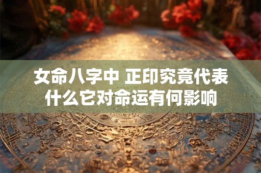 女命八字中 正印究竟代表什么它对命运有何影响