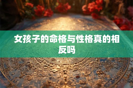 女孩子的命格与性格真的相反吗