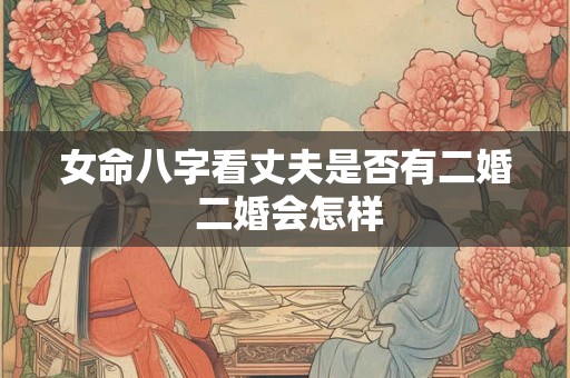 女命八字看丈夫是否有二婚 二婚会怎样