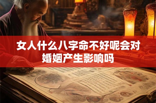 女人什么八字命不好呢会对婚姻产生影响吗