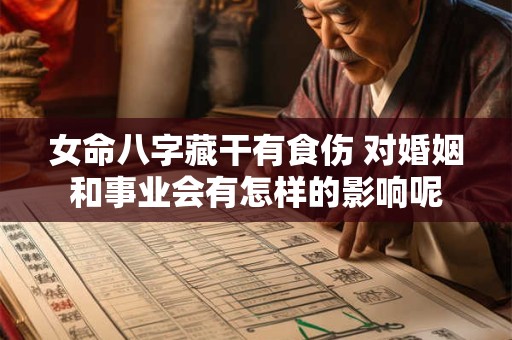 女命八字藏干有食伤 对婚姻和事业会有怎样的影响呢