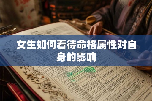 女生如何看待命格属性对自身的影响