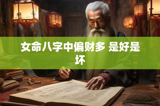 女命八字中偏财多 是好是坏