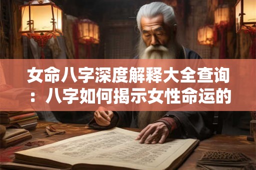 女命八字深度解释大全查询：八字如何揭示女性命运的奥秘