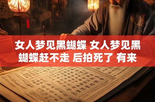 女人梦见黑蝴蝶 女人梦见黑蝴蝶赶不走 后拍死了 有来了只猫