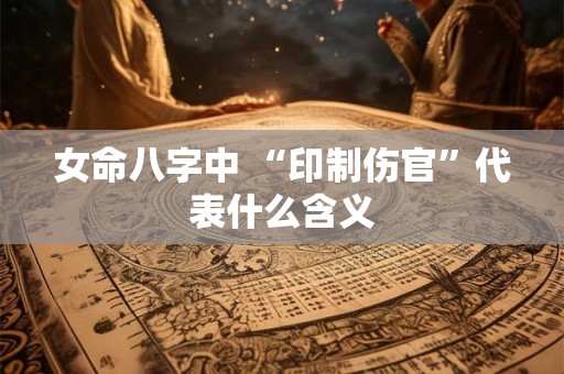 女命八字中 “印制伤官”代表什么含义