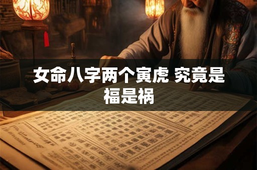 女命八字两个寅虎 究竟是福是祸