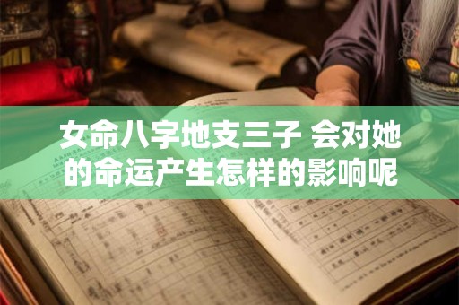 女命八字地支三子 会对她的命运产生怎样的影响呢