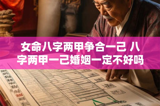 女命八字两甲争合一己 八字两甲一己婚姻一定不好吗