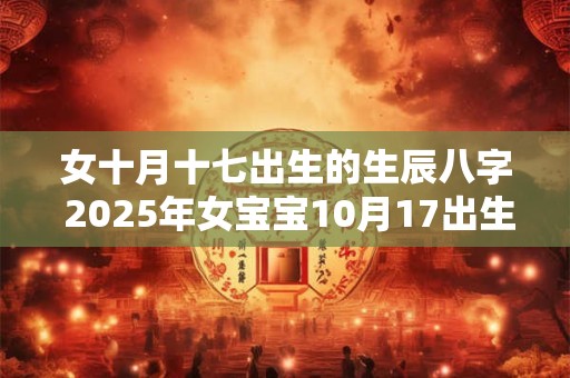 女十月十七出生的生辰八字 2025年女宝宝10月17出生好吗 女十月十七出生的生辰八字 2025年女宝宝10月17出生好吗