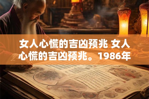 女人心慌的吉凶预兆 女人心慌的吉凶预兆。1986年7月19日