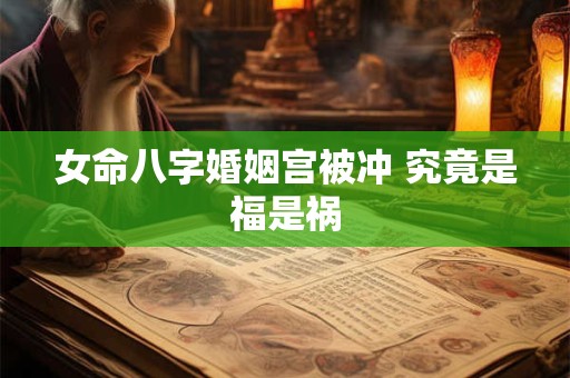 女命八字婚姻宫被冲 究竟是福是祸