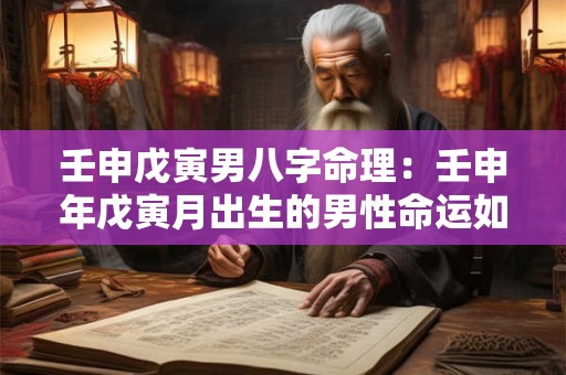 壬申戊寅男八字命理：壬申年戊寅月出生的男性命运如何